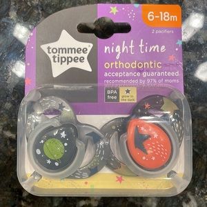 Tommee Tippee Baby Toddler Pacifiers Glow in the Dark